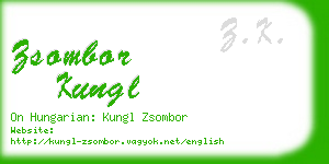 zsombor kungl business card